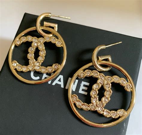 chanel inspired hoop earrings|square hoop earrings for women.